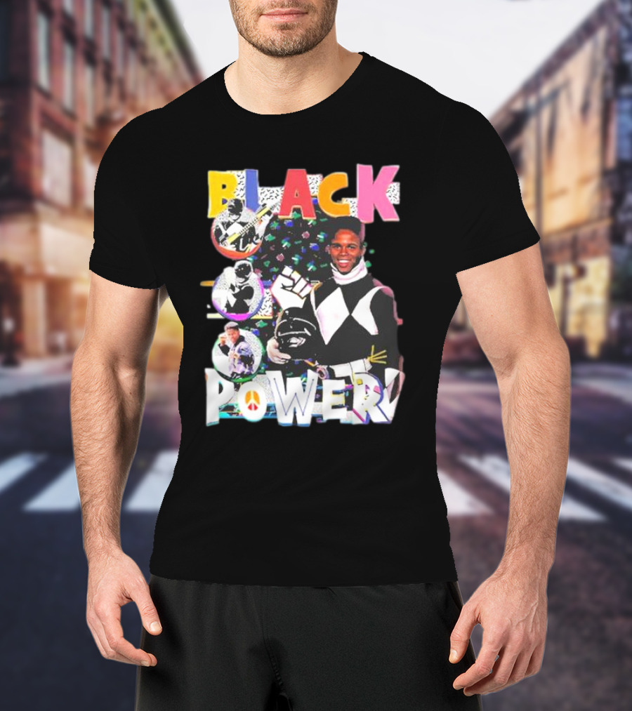 Black Power Mighty Morphin Tribute Go Go T-Shirt