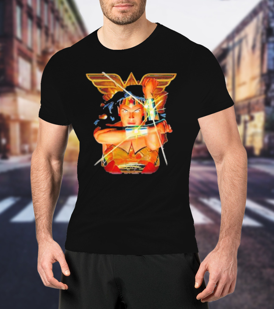 Wonder Woman Bracelets Deflection Wings Emblem T-Shirt
