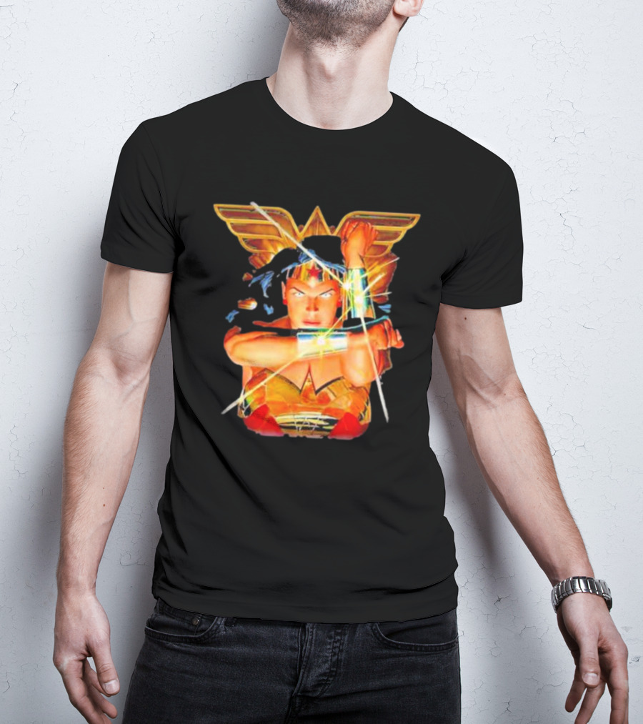 Wonder Woman Bracelets Deflection Wings Emblem T-Shirt