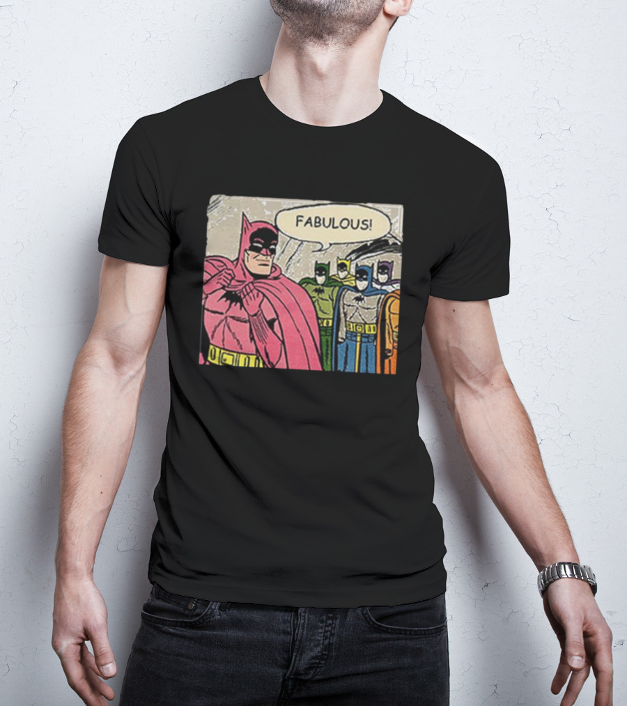 Batman Fabulous Pink Costume Comic Panel T-Shirt