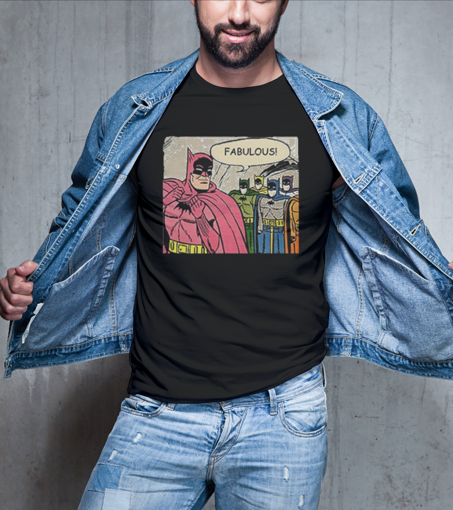 Batman Fabulous Pink Costume Comic Panel T-Shirt