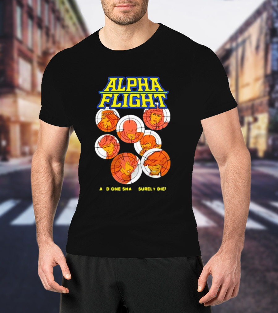 Alpha Flight Marvel Comic Art Team Characters T-Shirt