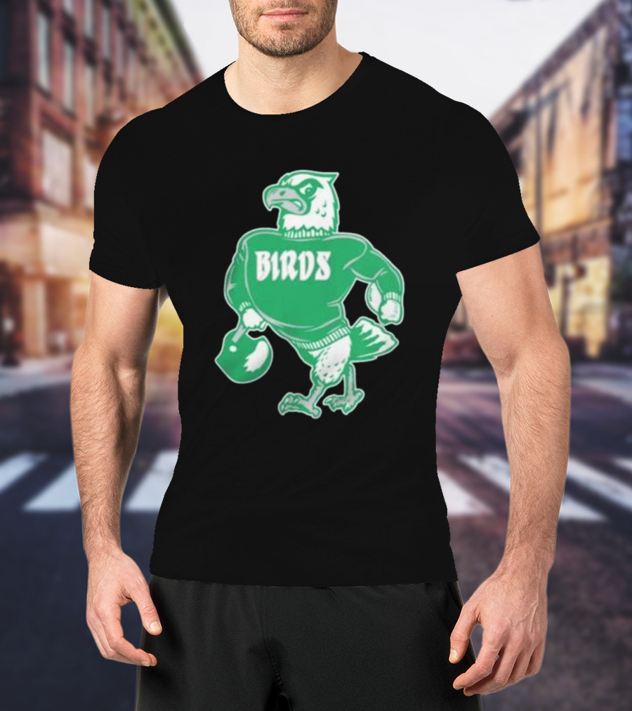 Philly Birds Mascot In Green Sweater Iconic T-Shirt
