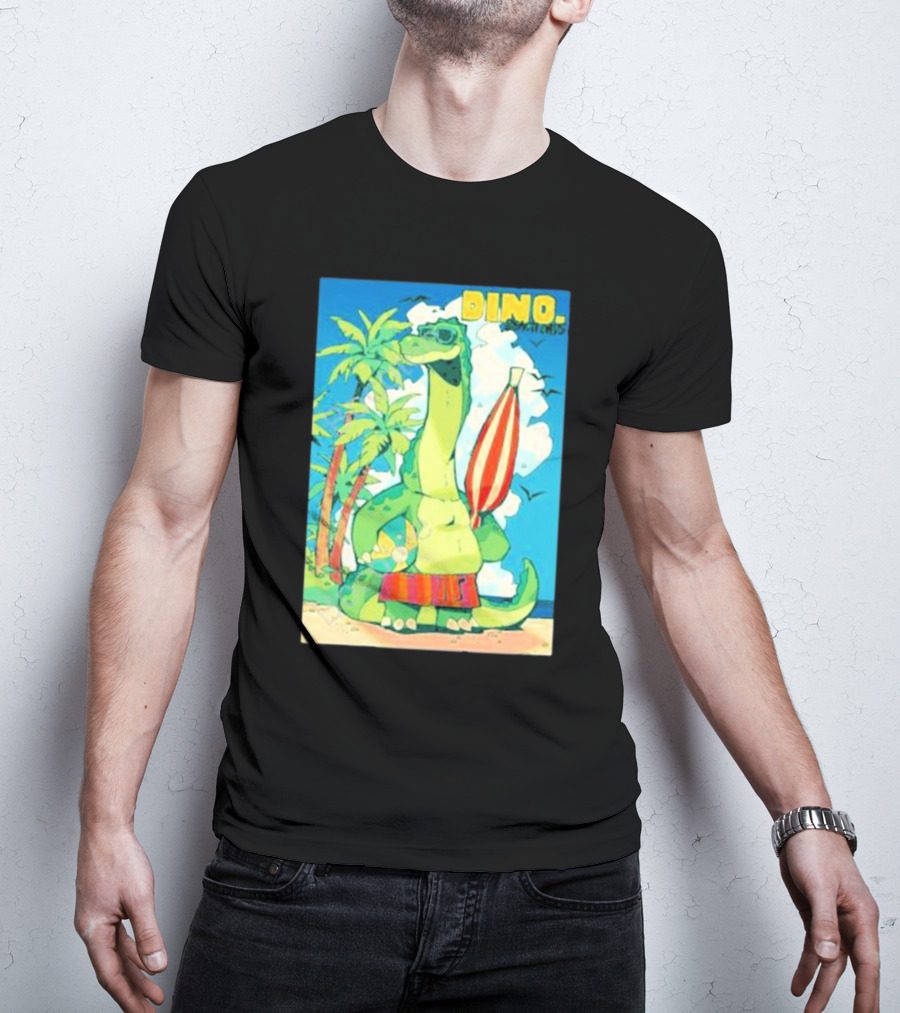 Dino Beach Days Noodle Shop Adventures T-Shirt