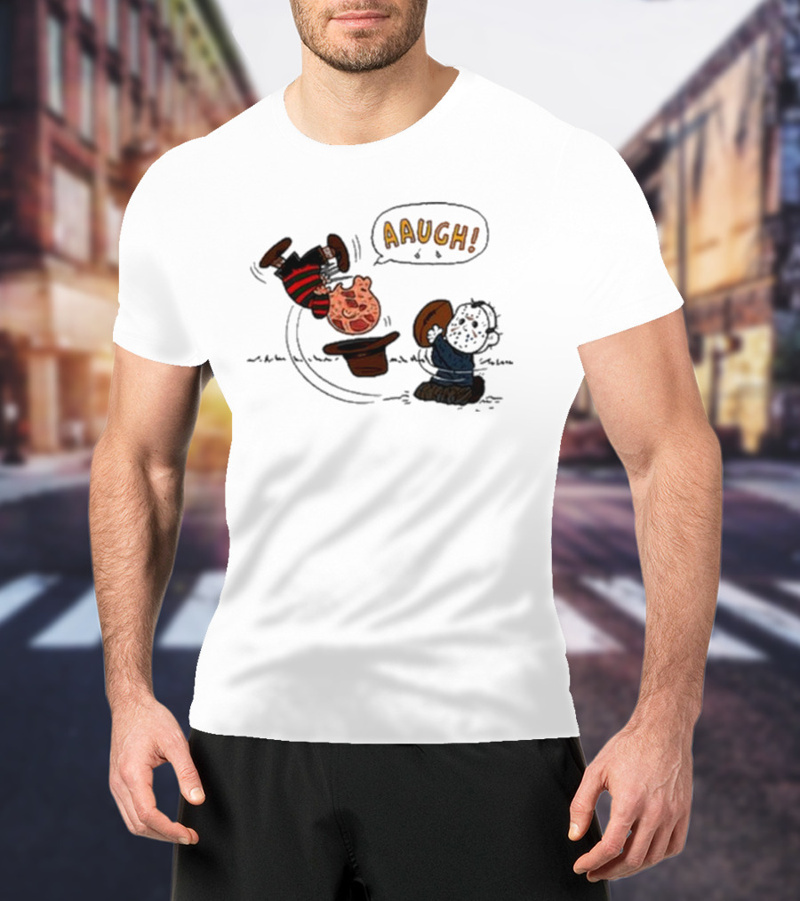 Aaugh Freddy Charlie Brown Halloween Mashup T-Shirt