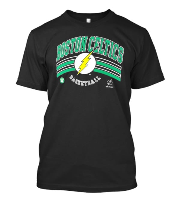 Boston Celtics The Flash Basketball Lightning T-Shirt