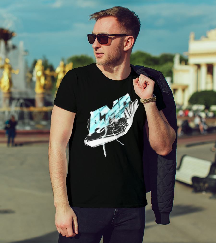 AMP Chrome Cast Electric Power Burst T-Shirt