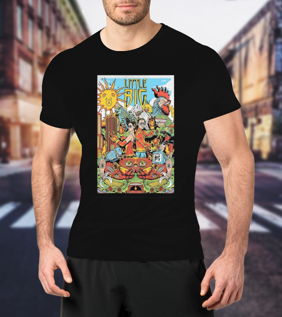 Little Big Comic Style Funky Adventure T-Shirt