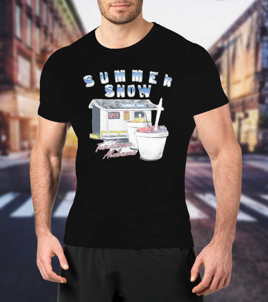 Summer Snow Tuscaloosa Alabama Open Shaved Ice Cups T-Shirt