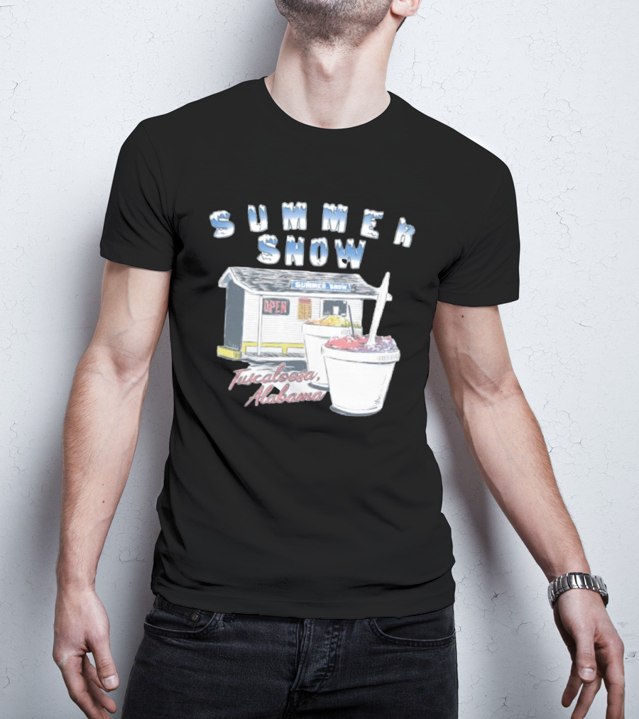 Summer Snow Tuscaloosa Alabama Open Shaved Ice Cups T-Shirt