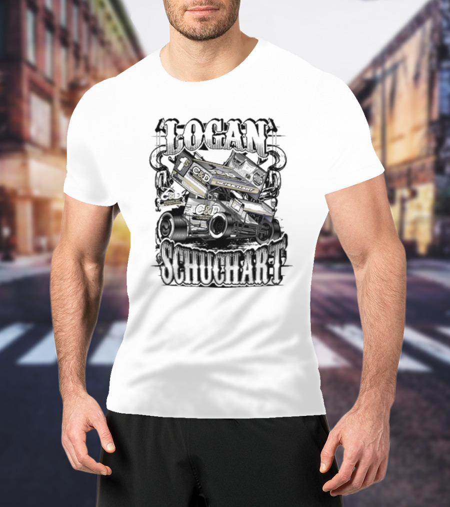 Logan Schuchart C&D Rigging Sprint Car Racing 1S Action T-Shirt