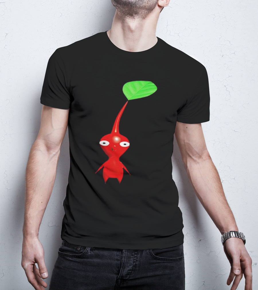 Pikmin Red Pikpik Character With Leaf Stem T-Shirt