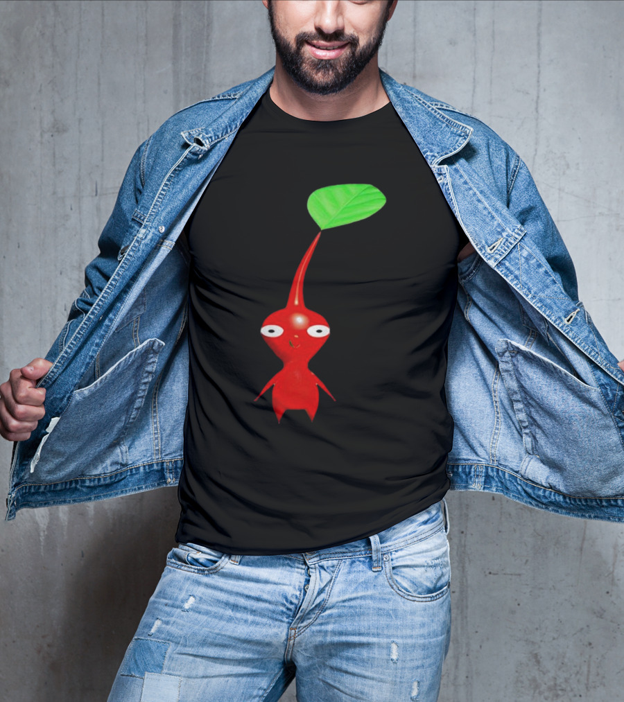 Pikmin Red Pikpik Character With Leaf Stem T-Shirt