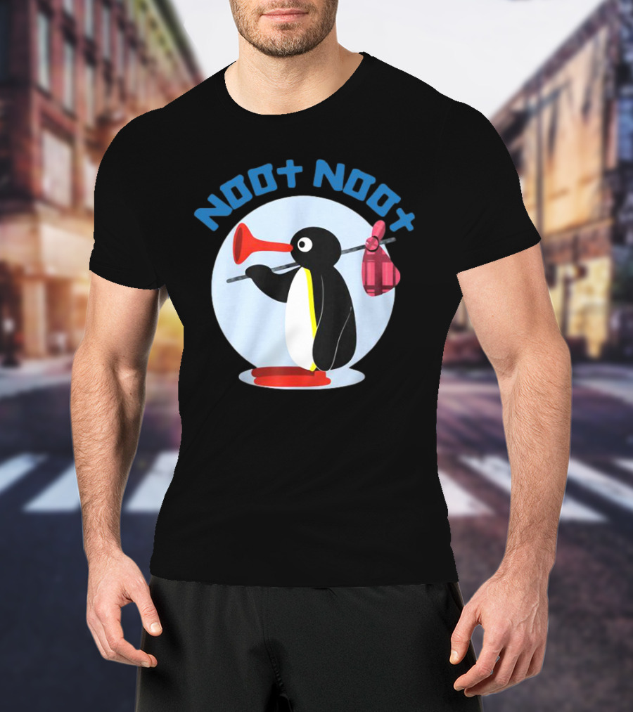 NOOT NOOT Pingu Penguin Red Horn Backpack Circle T-Shirt