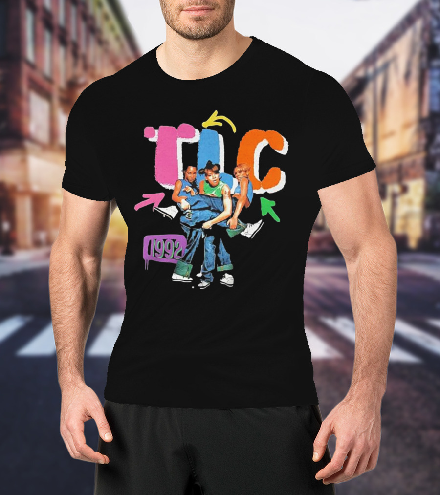 TLC 1992 Attractive Kicking Group T-Shirt