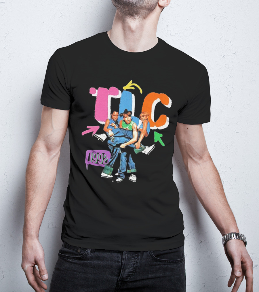 TLC 1992 Attractive Kicking Group T-Shirt
