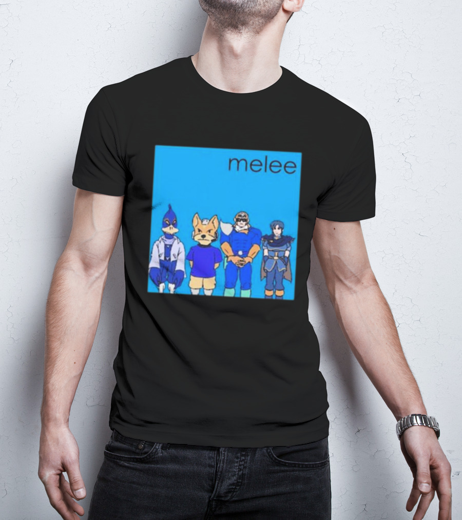 Start GG Shop Melee Blue Album Video Game Characters T-Shirt