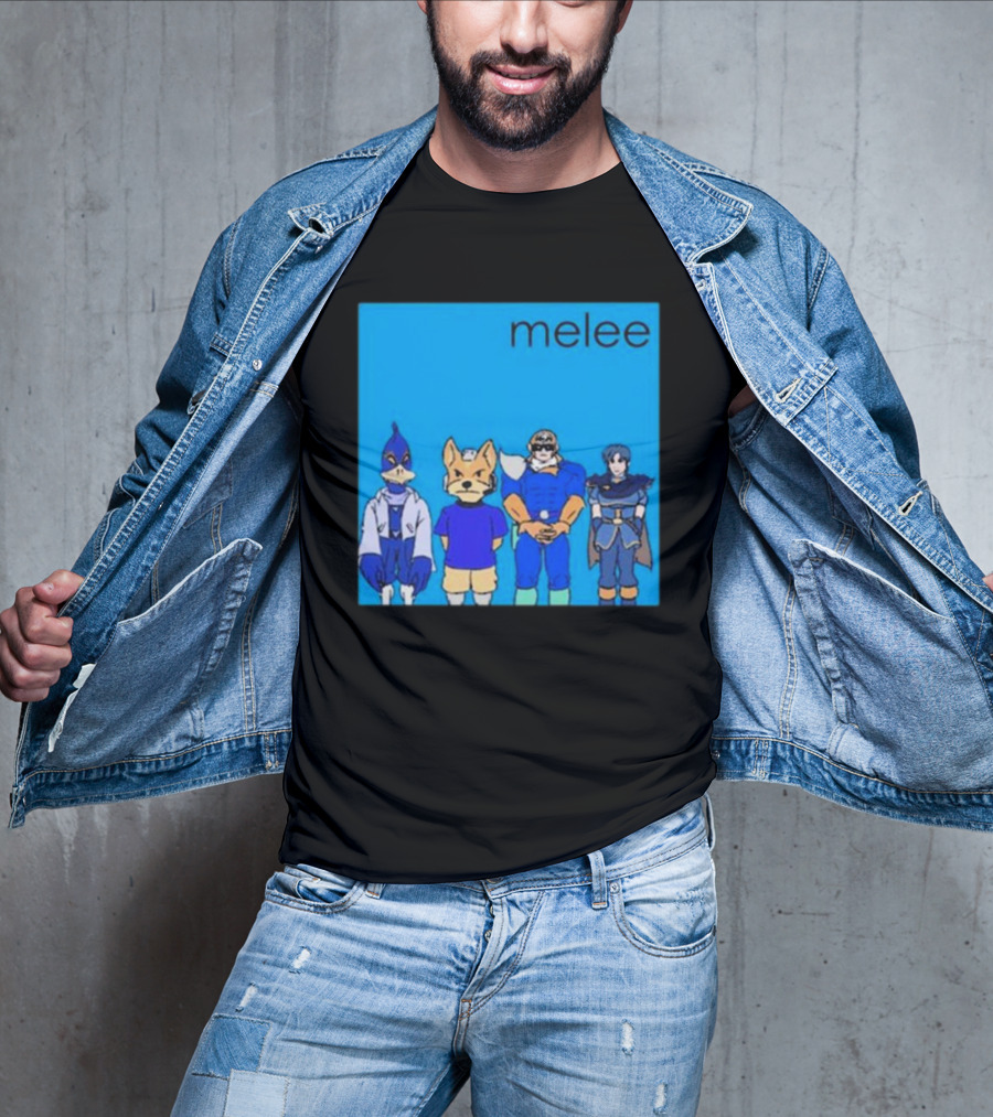 Start GG Shop Melee Blue Album Video Game Characters T-Shirt