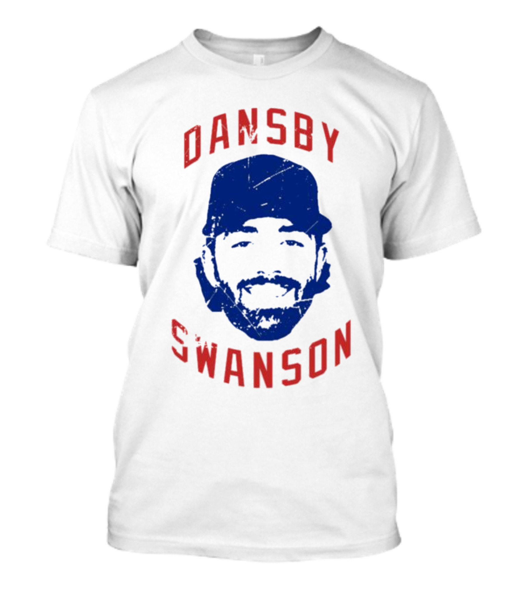 Dansby Swanson Chicago Baseball Portrait Fan T-Shirt