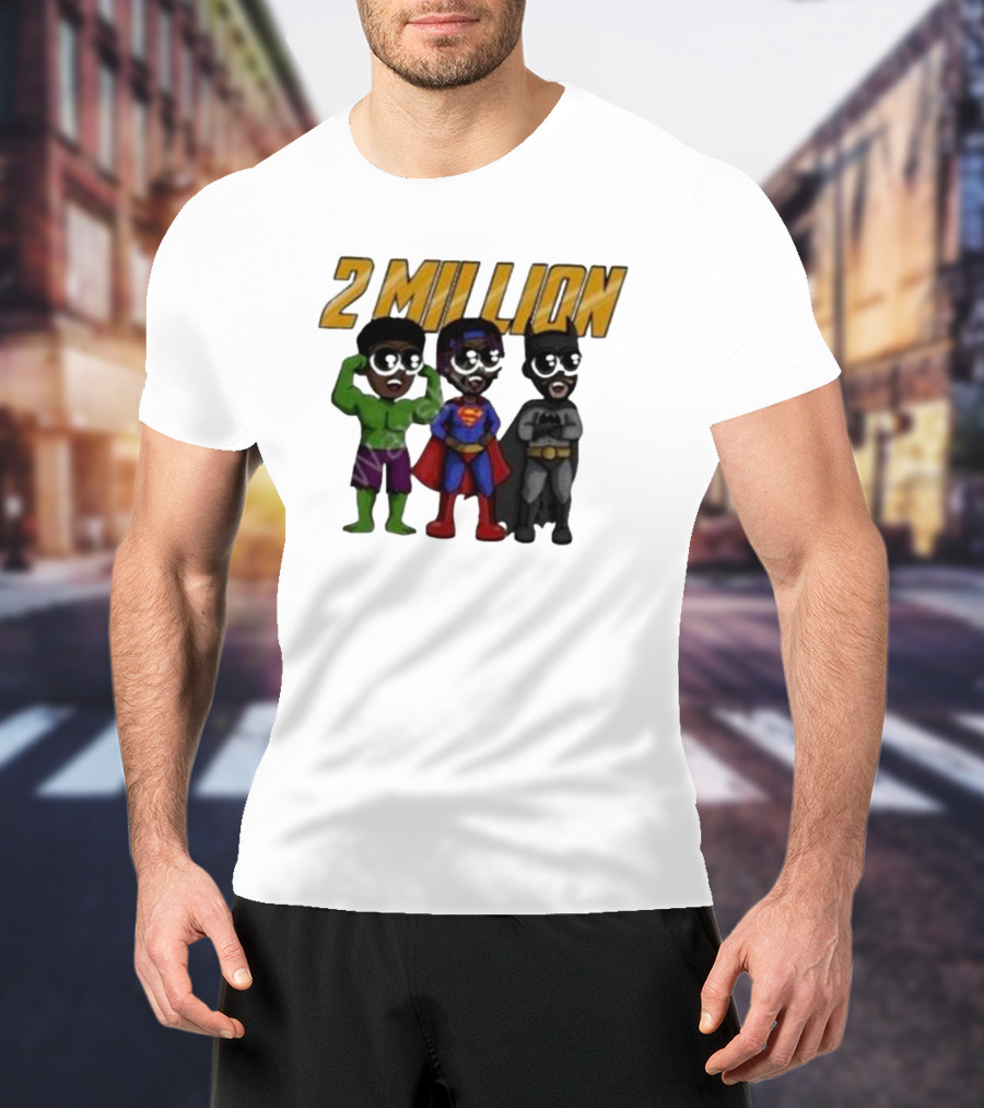 Daydrian Harding 2 Million Subscribers Superhero T-Shirt