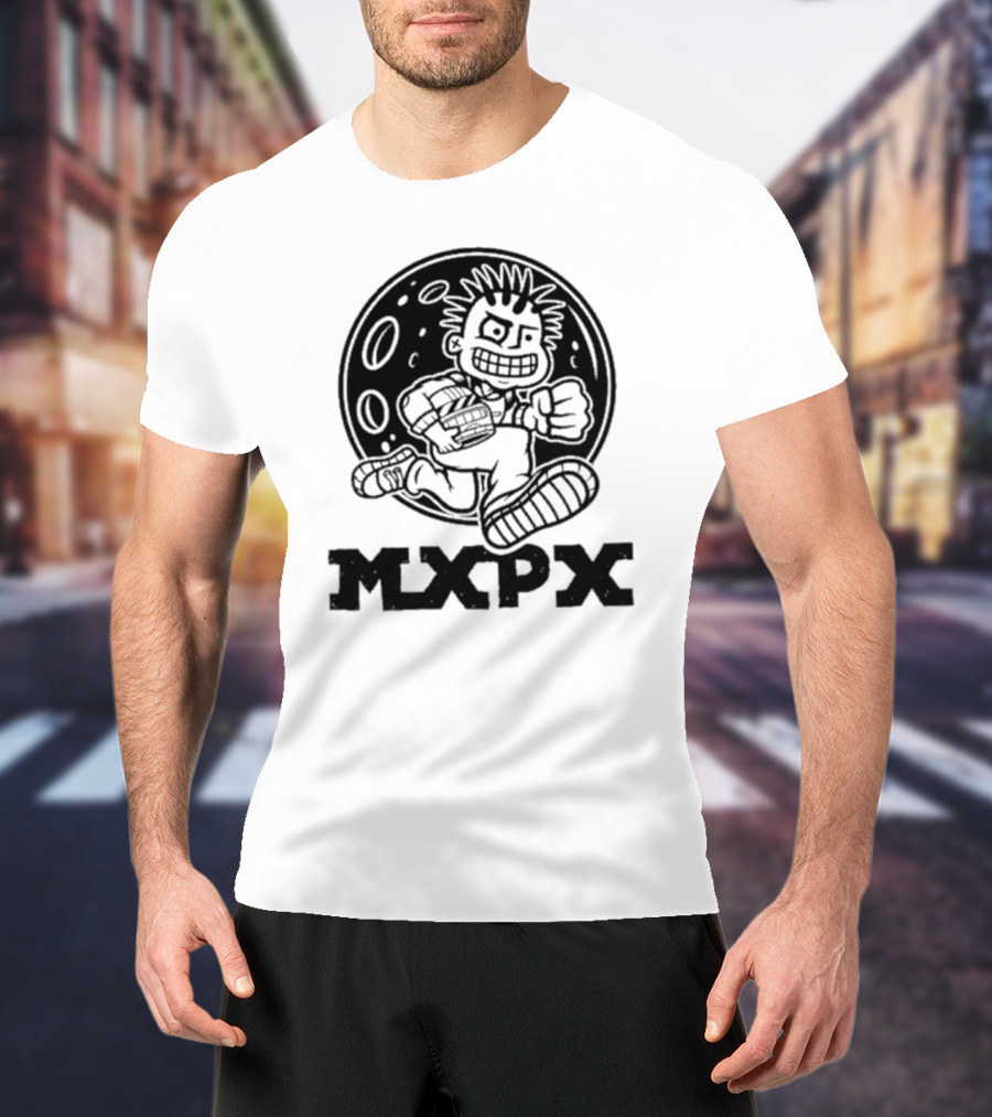 Mxpx Find A Way Home Moon Space PX Moon Punk Character T-Shirt