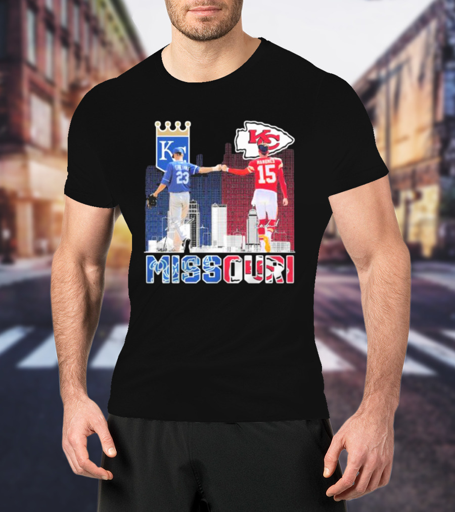 Missouri Kansas City Chiefs Mahomes Royals Greinke T-Shirt