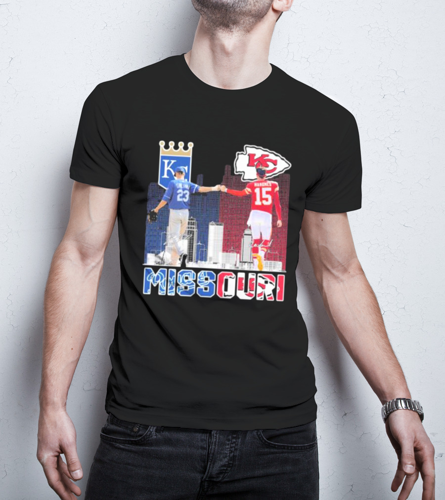 Missouri Kansas City Chiefs Mahomes Royals Greinke T-Shirt