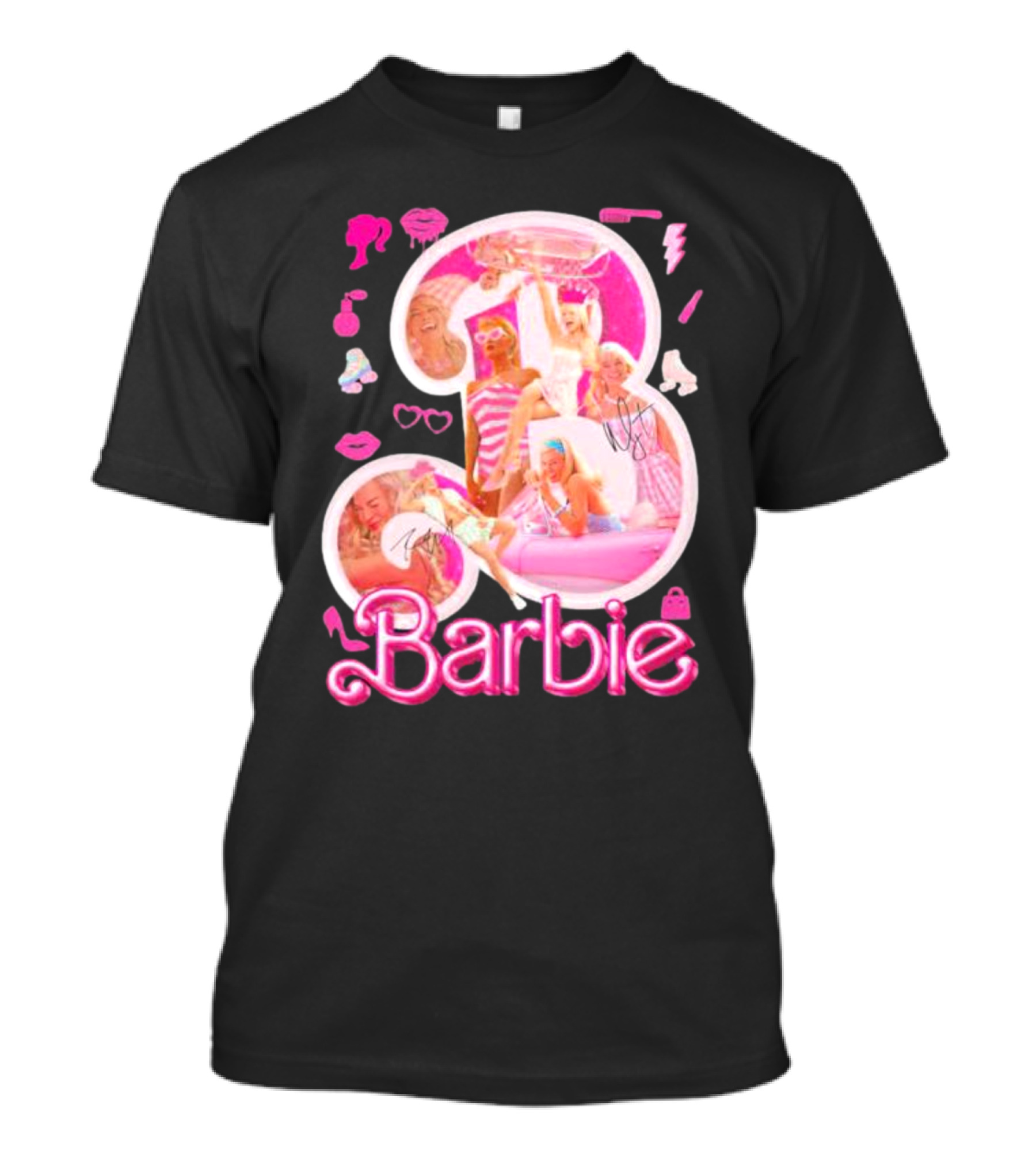 Barbie Pink Glam Fashion Icons Party T-Shirt