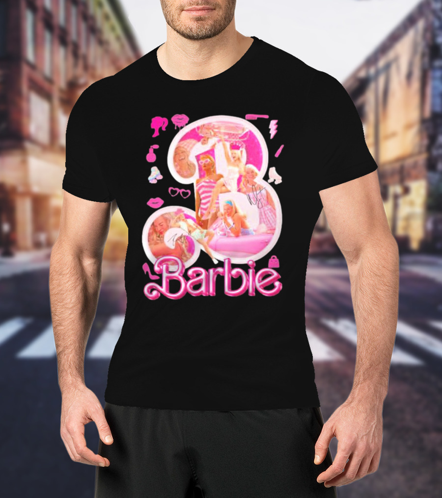 Barbie Pink Glam Fashion Icons Party T-Shirt