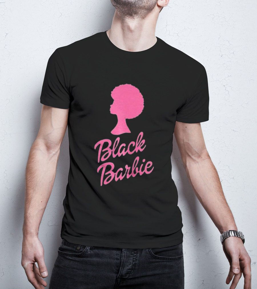 Black Barbie Afro Fan T-Shirt