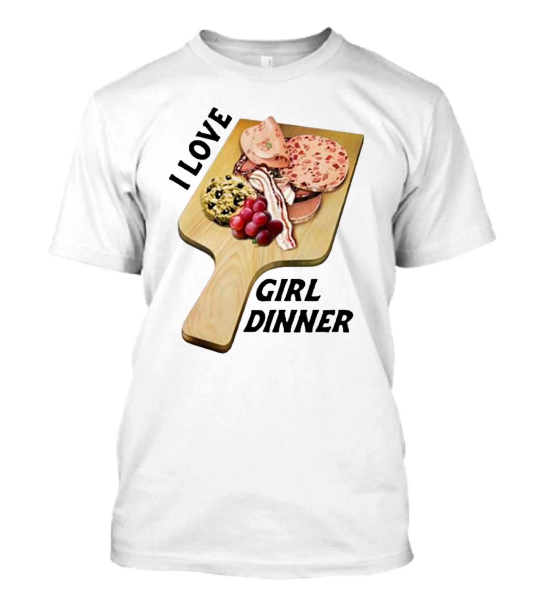 I Love Girl Dinner Charcuterie Board Aesthetic T-Shirt