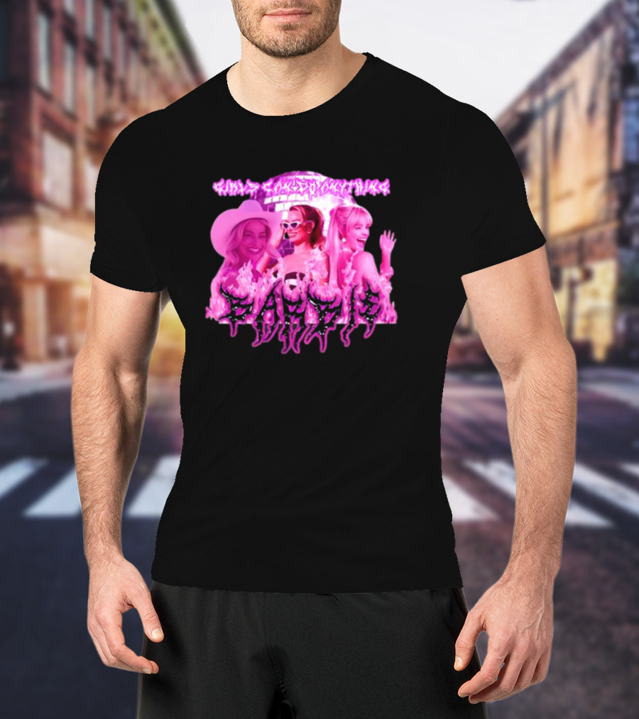 Sadstreet Margot Robbie Barbie Girls Can Do Anything T-Shirt