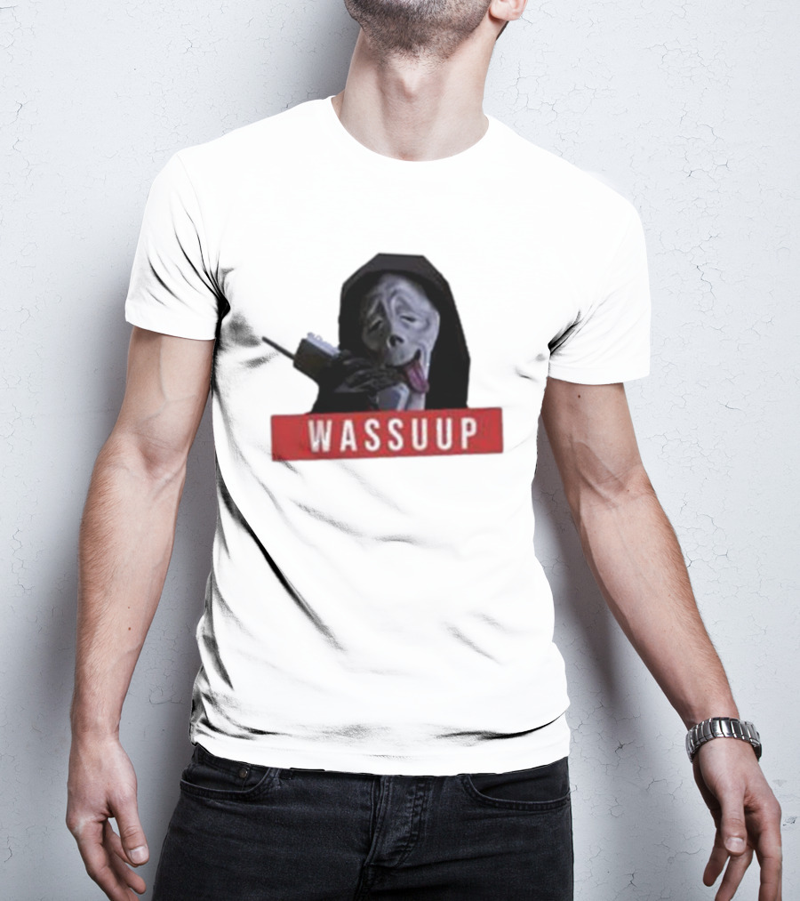 Wassup Ghostface Parody New Skeleton T-Shirt