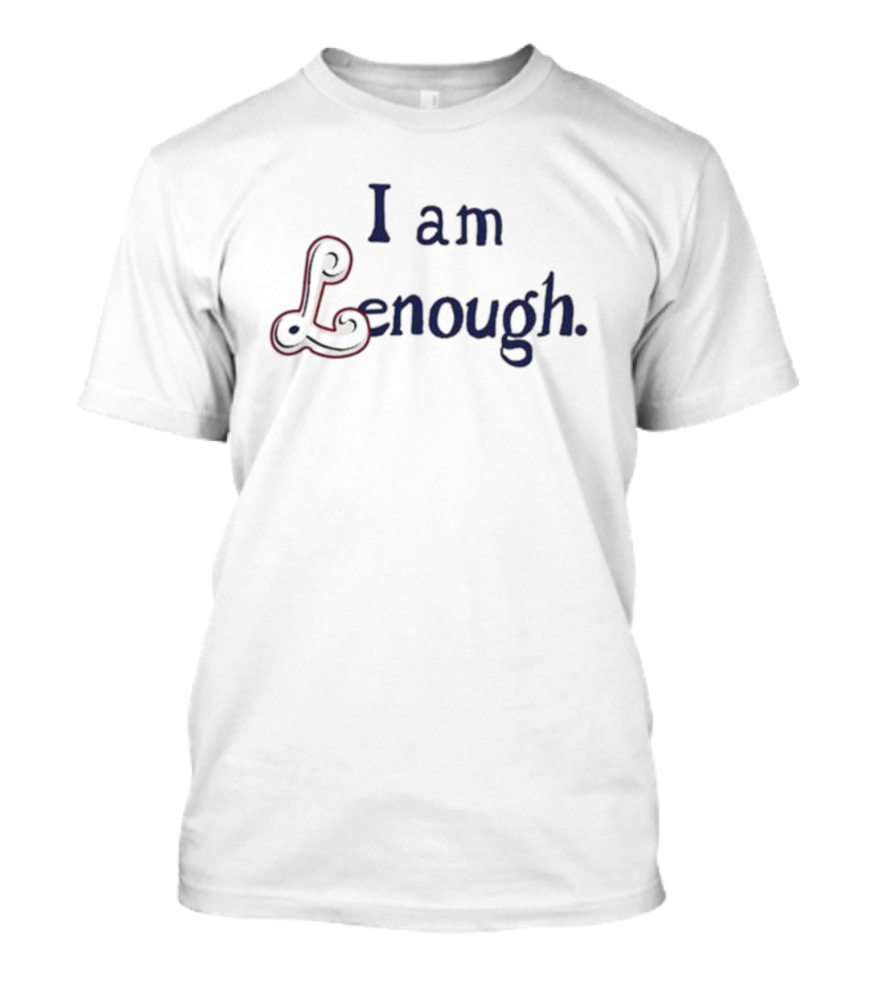 I Am Lenough Blue And Red T-Shirt