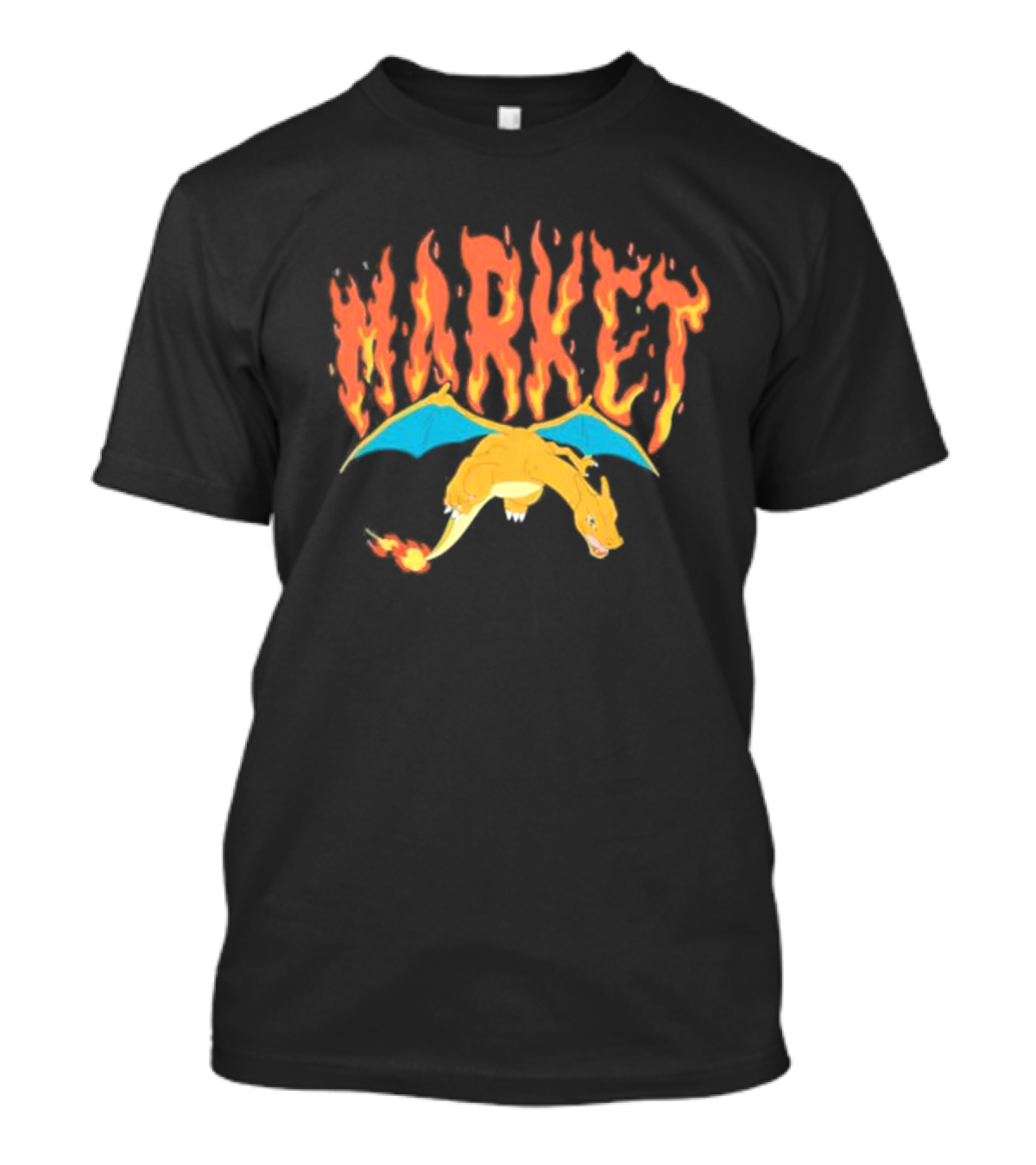 Market Charizard Flames Pokémon T-Shirt