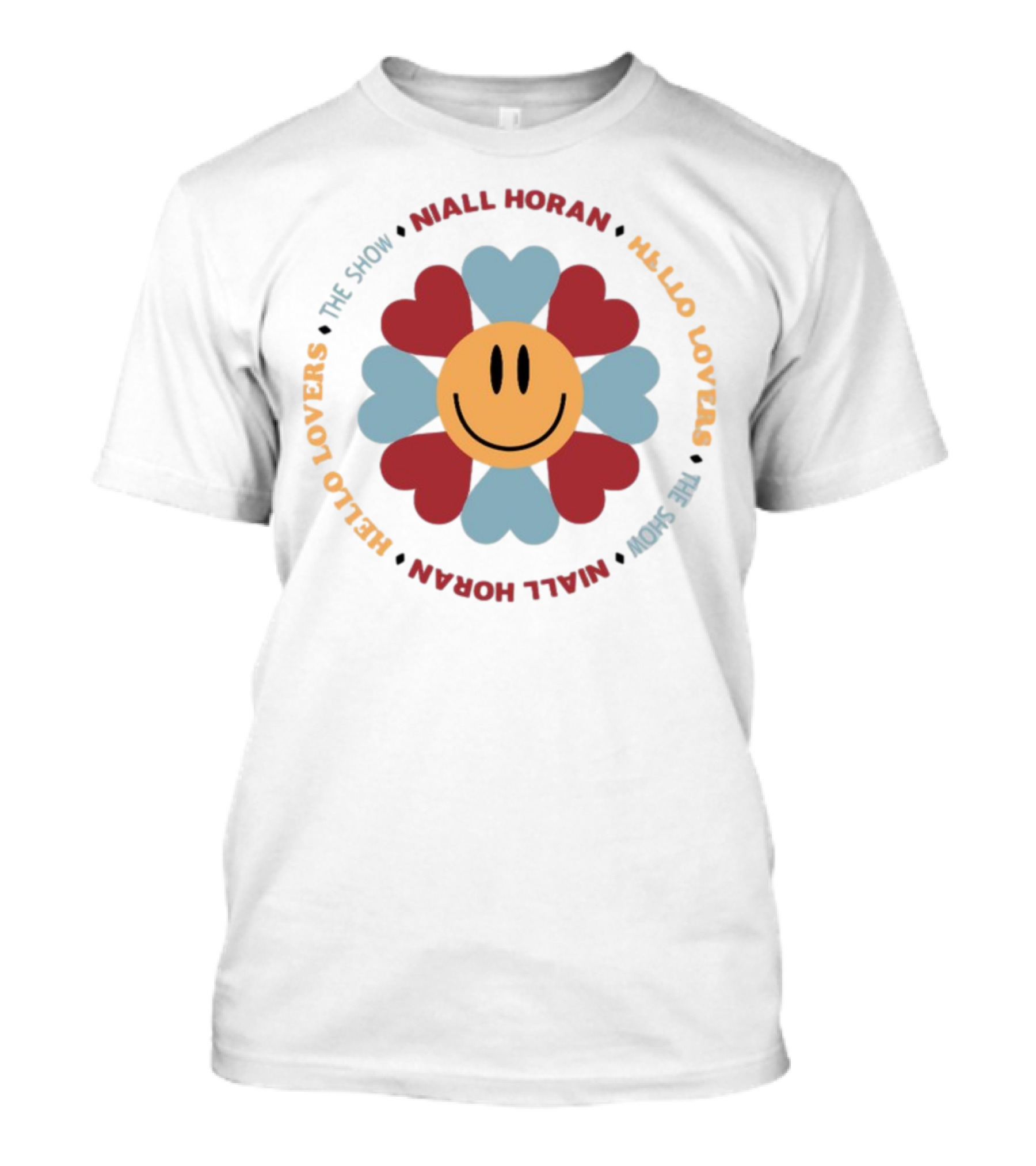 Hello Lovers Niall Horan The Show Smiley Heart Flower T-Shirt