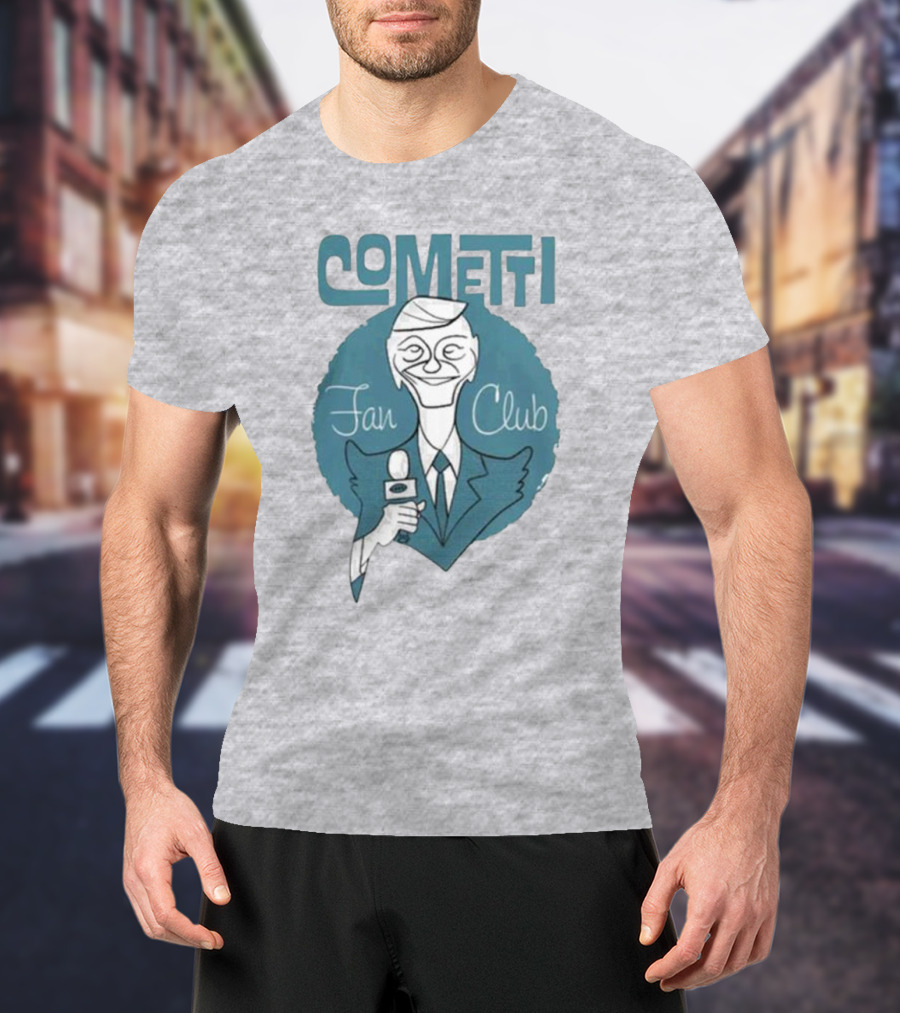 Cometti Fan Club Cartoon Microphone T-Shirt