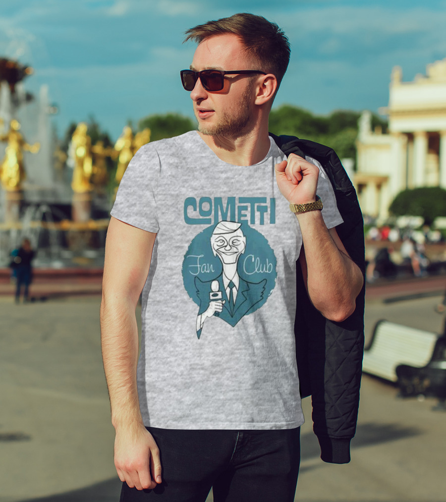 Cometti Fan Club Cartoon Microphone T-Shirt