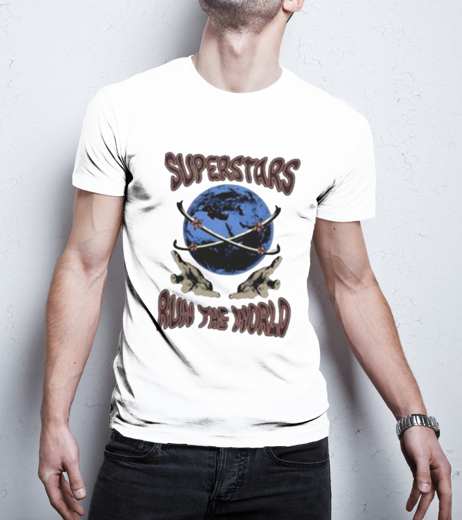 Superstars Run The World Planet T-Shirt