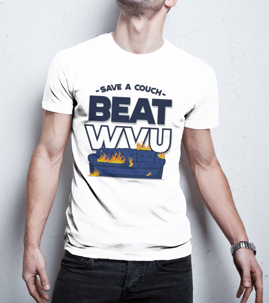 Save A Couch Beat WVU Burning Couch T-Shirt