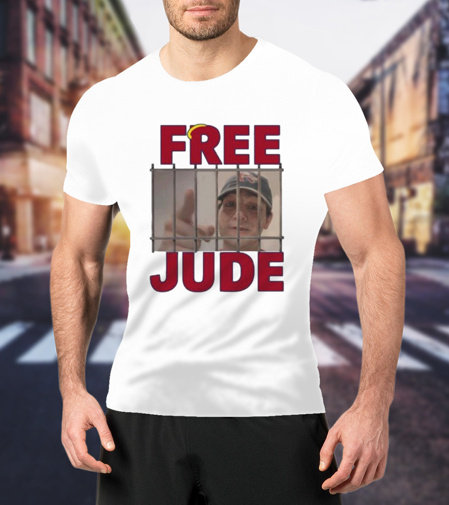Gohalos Free Jude New Prison Bars Hat Pointing T-Shirt
