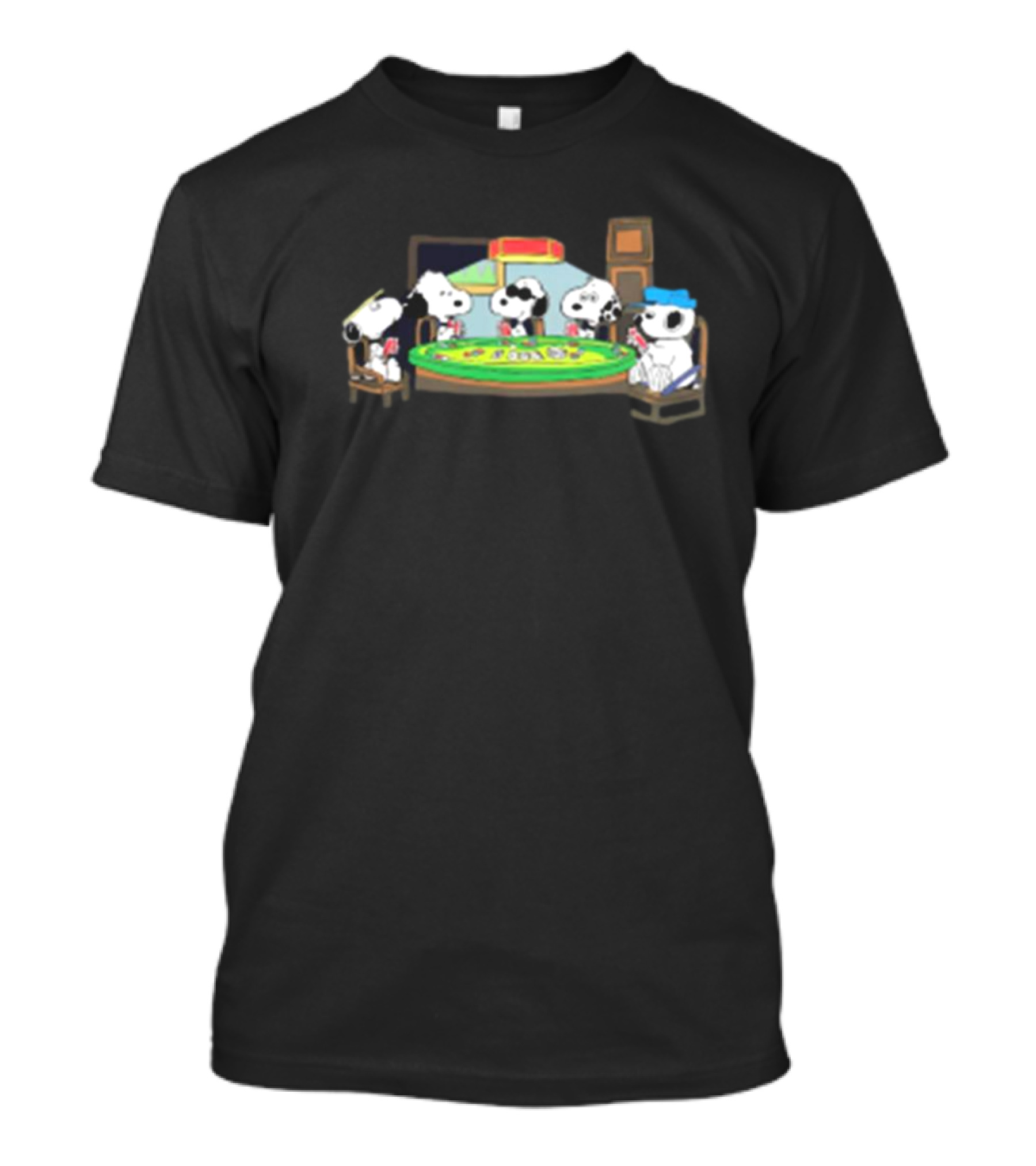 Scott Cawthon Peanuts Snoopy Playing Poker Scene T-Shirt