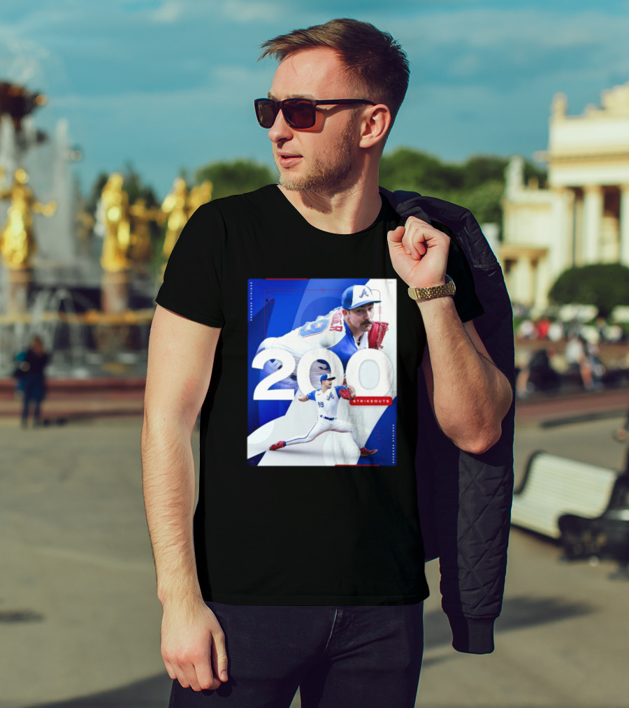 Spencer Strider 200 Strikeouts Season Braves Pitcher Milestone T-Shirt