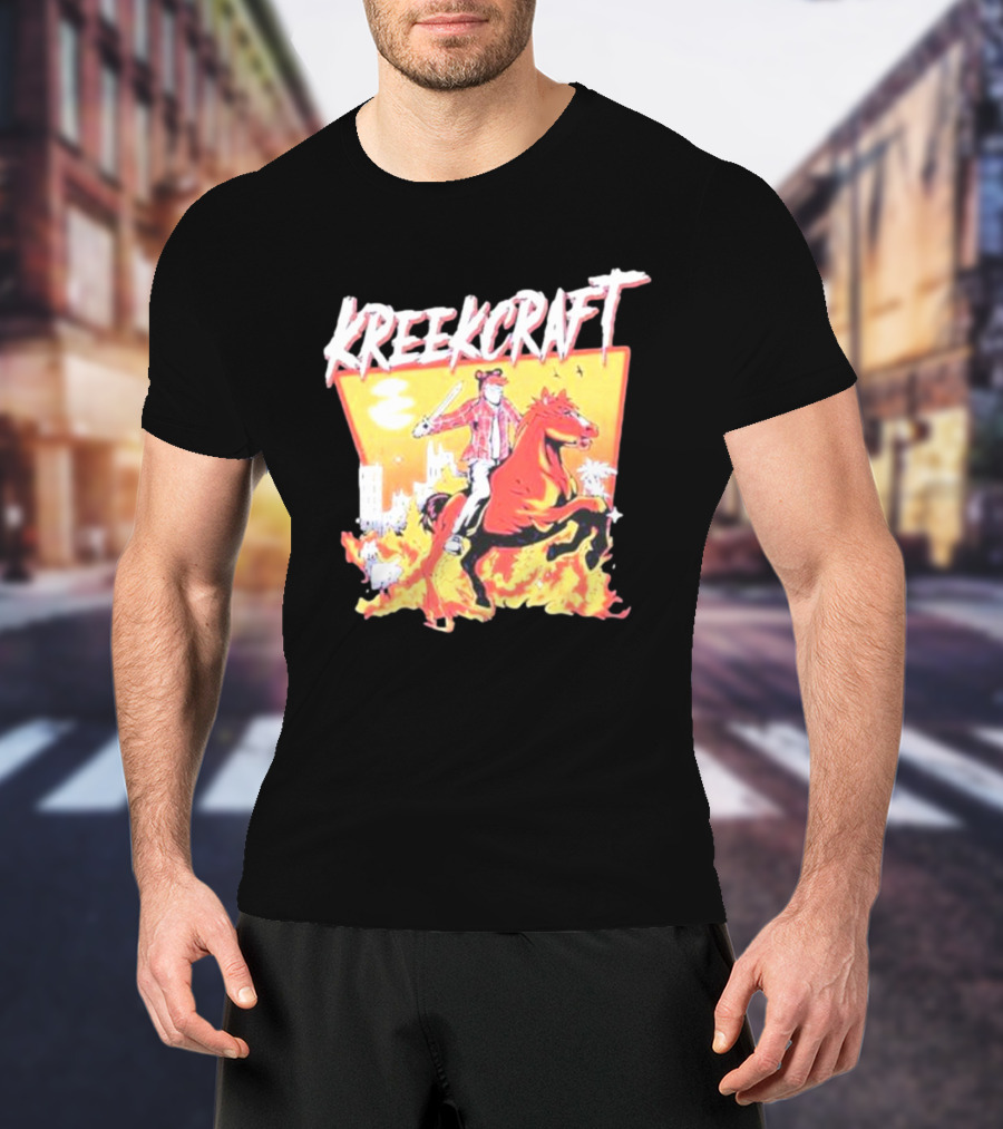 KreekCraft Fiery Horseback Adventure T-Shirt