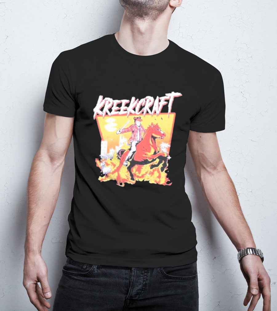 KreekCraft Fiery Horseback Adventure T-Shirt