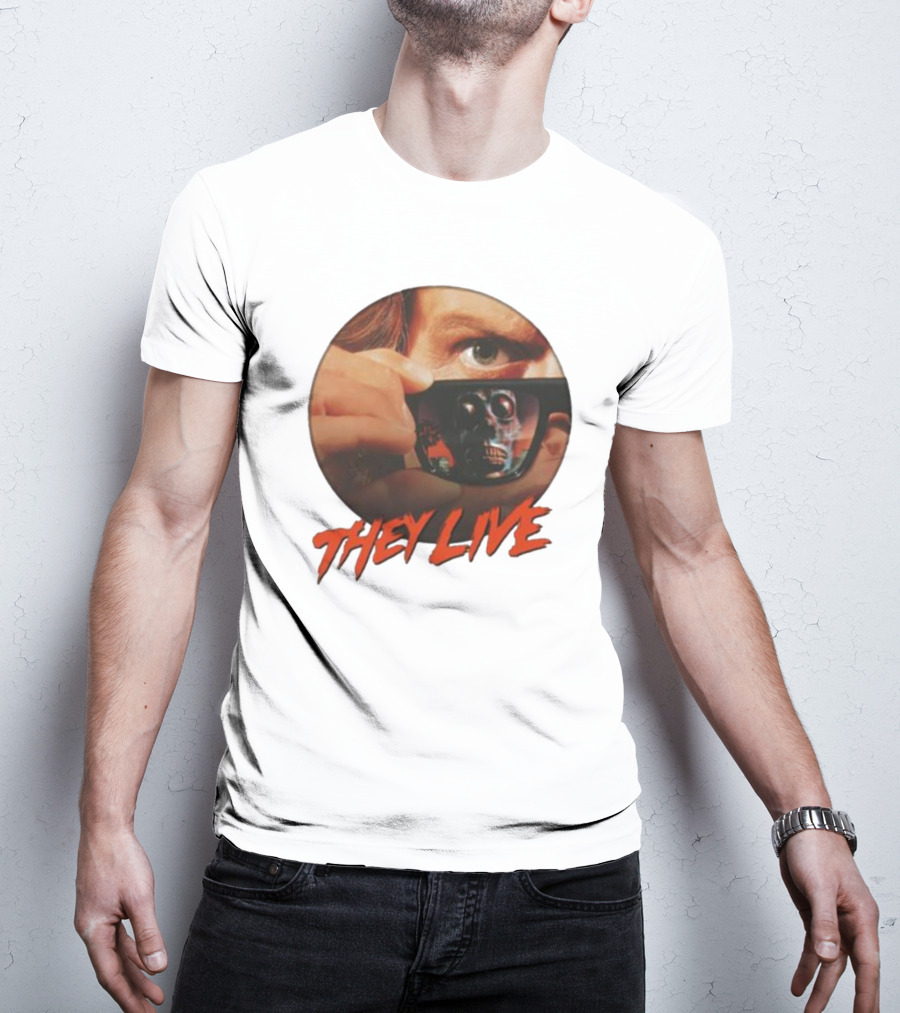 They Live Alien Sunglasses Meme Comedy T-Shirt