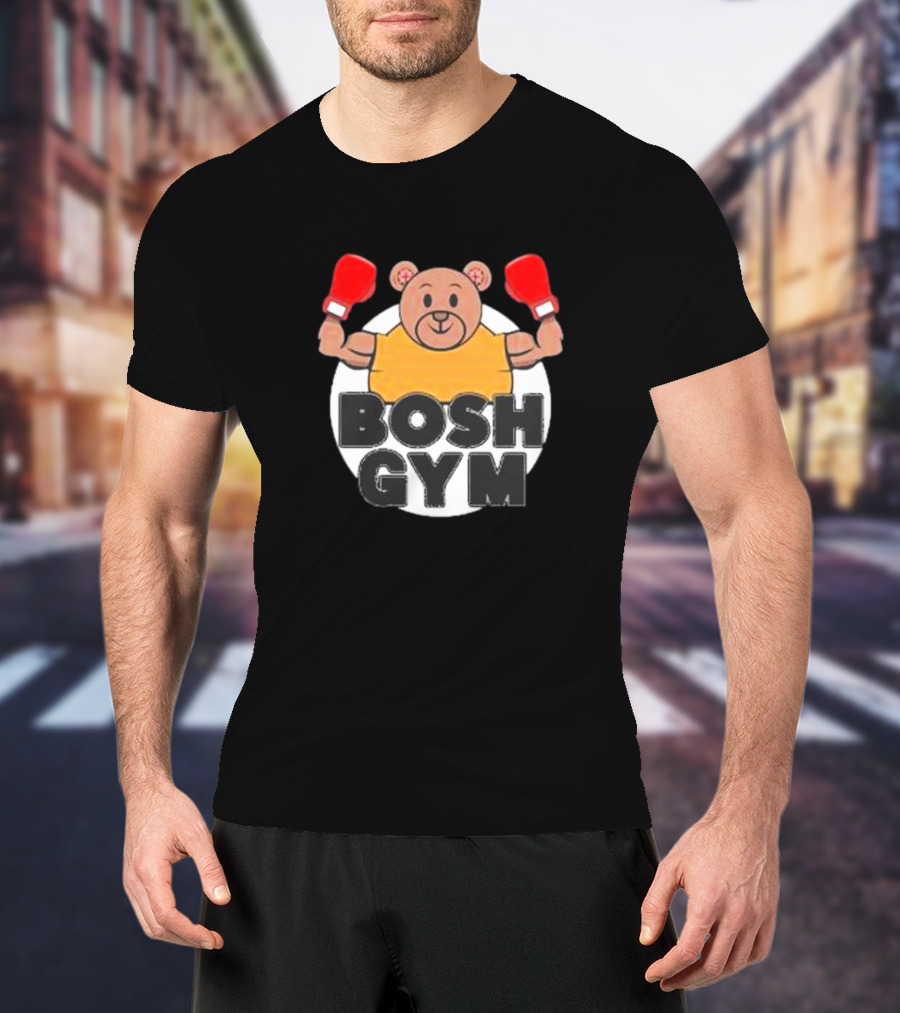 Bosh Gym Bear With Boxing Gloves T-Shirt