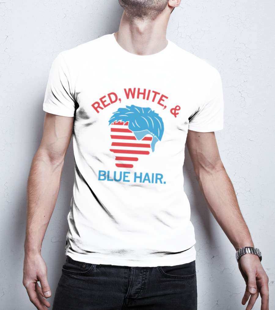 Red White And Blue Hair T-Shirt