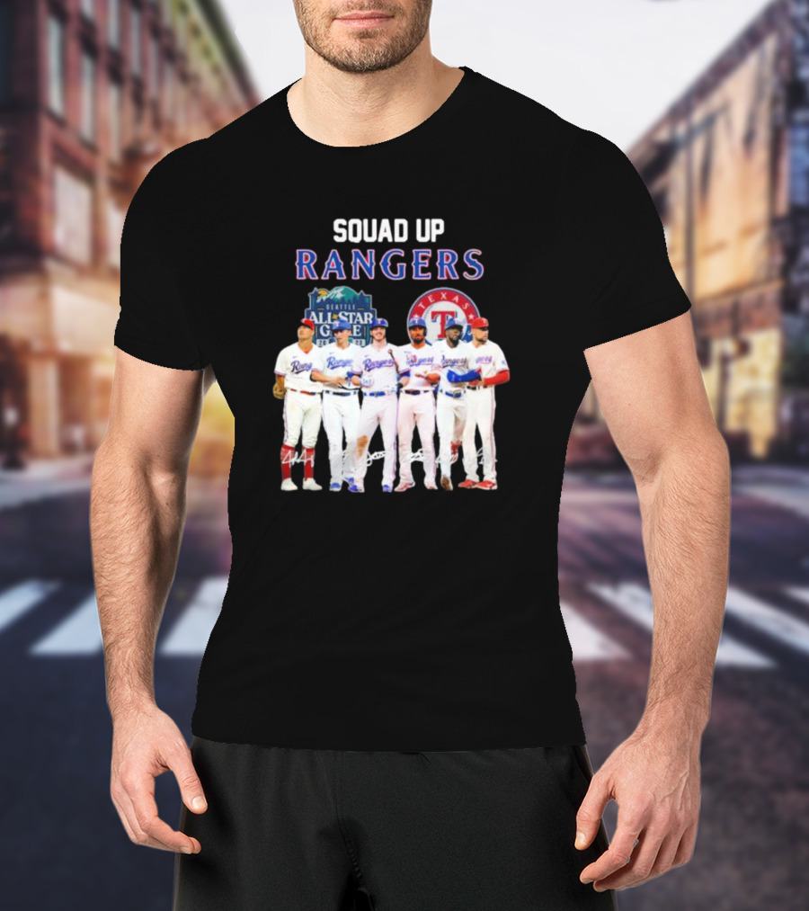 Squad Up Rangers Seattle All-Star Game Texas T-Shirt
