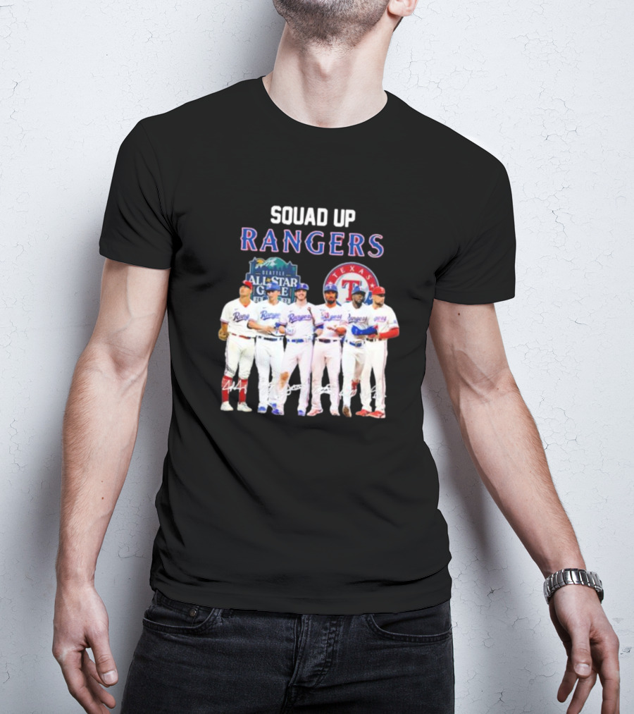 Squad Up Rangers Seattle All-Star Game Texas T-Shirt